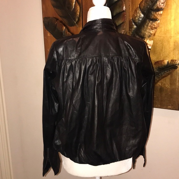 Diane Von Furstenberg Leather Jacket - Picture 3 of 8